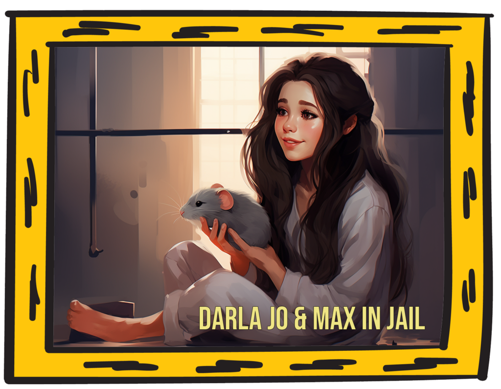 Darla Jo and Max in jail illustration