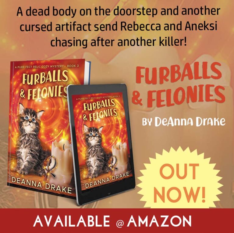 NEW RELEASE: Furballs and Felonies (Purr-fect Relic Cozy Mystery Book 3)