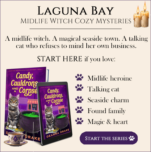 Want a midlife witch, supernatural secrets, and a sarcastic magical cat? Start with Candy, Cauldrons, and a Corpse.